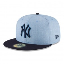New York Yankees New Era Light Blue 2018 Father&apos;s Day On Field 59FIFTY Fitted  eb-70483807